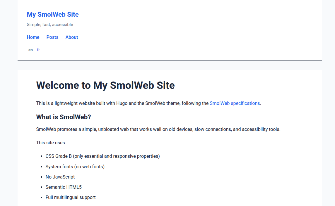 Light mode screenshot