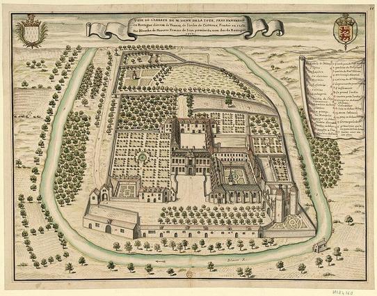 Ancienne abbaye de la Joie à #Hennebont (#Morbihan) Cette abbaye cistercienne de femmes fut fondée en 1275 par Blanche de Champagne, mère du duc Jean II, sur une terre détachée de la paroisse de Languidic. En 1...
Suite 👉 https://monumentum.fr/monument-historique/pa00091277/hennebont-ancienne-abbaye-de-la-joie
#Patrimoine #MonumentHistorique
Photo CC-BY-SA 4.0 : Louis Boudan (fl. 1687–1709) Descriptiondessinateu