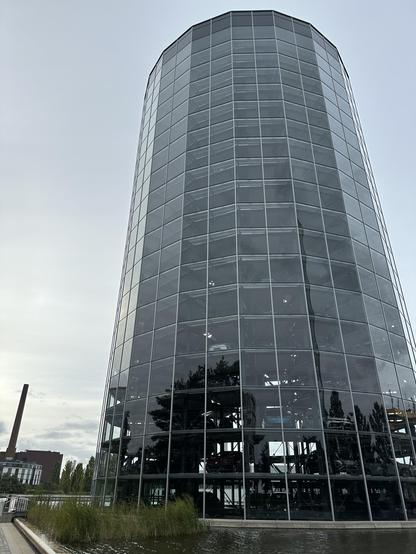 One of the Car Towers at Volkswagen factory in Wolfsburg, Germany.