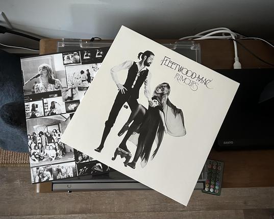 Fleetwood Mac’s Rumours LP sleeve and inner sleeve.