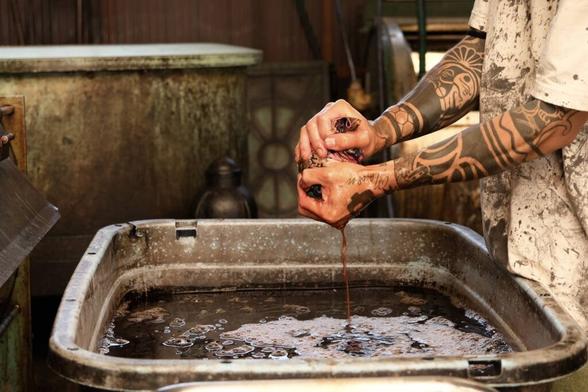 Sun-dried and sustainable, Japan’s persimmon dye lives on