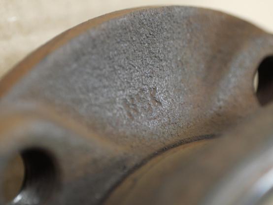 NSK identification lettering on the bearing