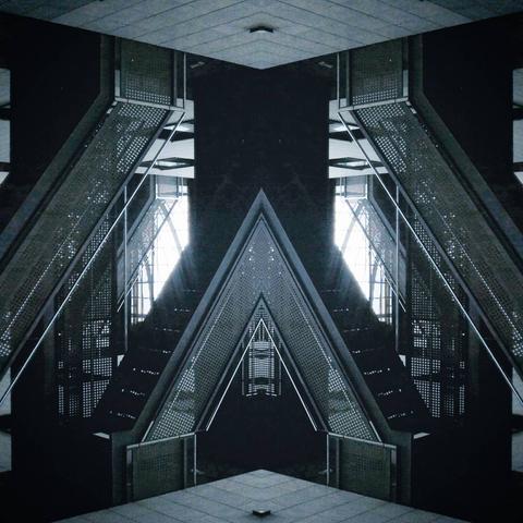 A symmetrical view of a building