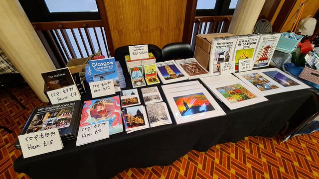 A stall at a local makers market in Glasgow.