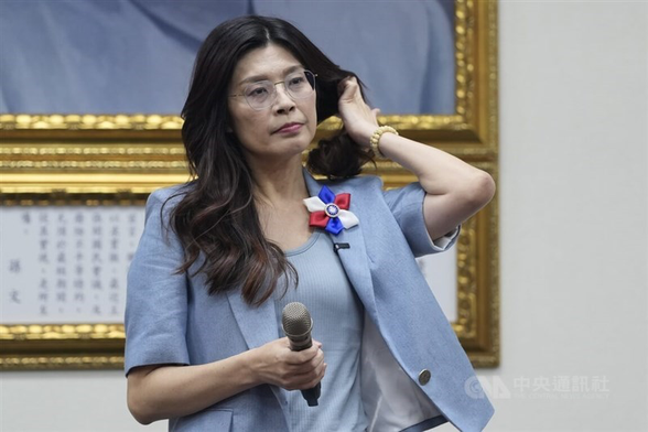 The KMT's new chairwoman Cheng Li-wun.