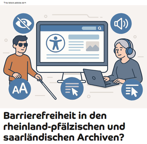 Screenshot von der Überschrift des Beitrags zur AG Barrierefreiheit im Heft "Unsere Archive" 2025
