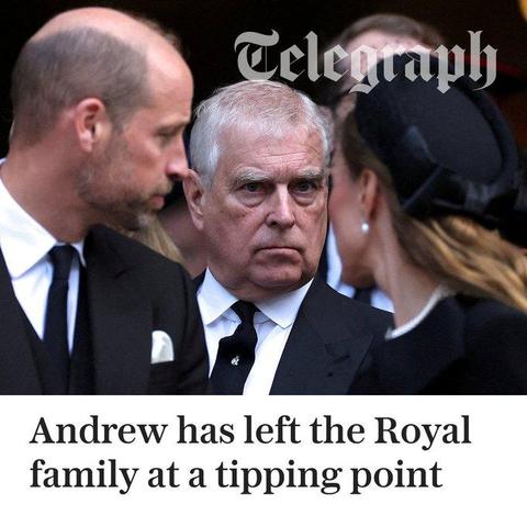 Picture of some parasites, including a rapist

TELEGRAPH: ANDREW HAS LEFT THE ROYAL FAMILY AT A TIPPING POINT