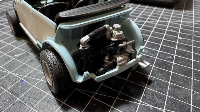 Interior of a Abarth 695SS by Tamiya in 1:24 scale