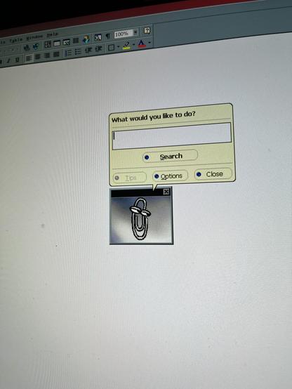 Clippy in Word '97 

"What would you like to do?"