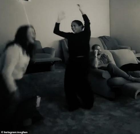 Meghan Markle (pictured centre with Prince Harry and best friend Kelly McKee Zajfen) has celebrated the Los Angeles Dodgers winning the World Series after beating the Toronto Blue Jays 5-4 in an epic Game 7 on Saturday night