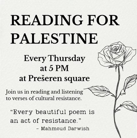 Ulično branje palestinske poezije / Reading of Palestinian Poetry