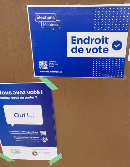 Affiches du bureau de votes
