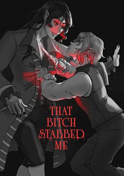 That Bitch Stabbed Me comic cover