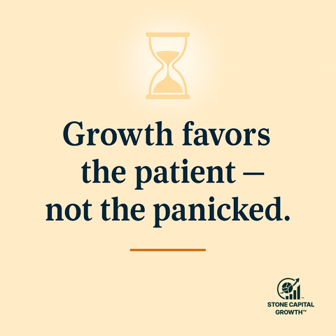 Quote overlay with hourglass fade in background