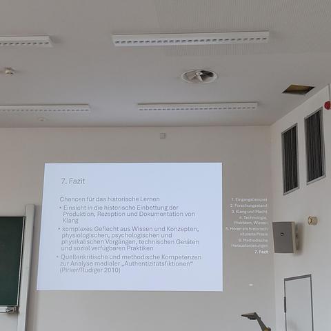 foto einer folie aus dem vortrag zum fazit