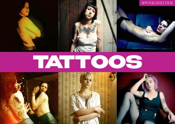pictures of tattoos i took and a call for collabs. check out pixelwelten.de