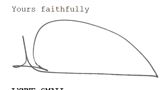 Picture of a very unusual signature.