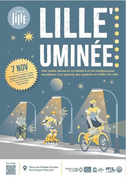 Affiche de l'événement Lille'Uminée le 7 novembre