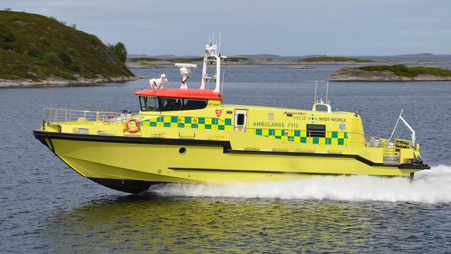 A photo of a Norwegian water ambulance.