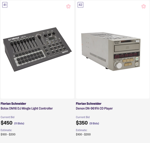 Botex Light controller and Denon CD player