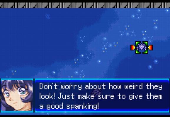 Yurika from Nadesico says "Don't worry about how weird they look! Just make sure to give them a good spanking!"