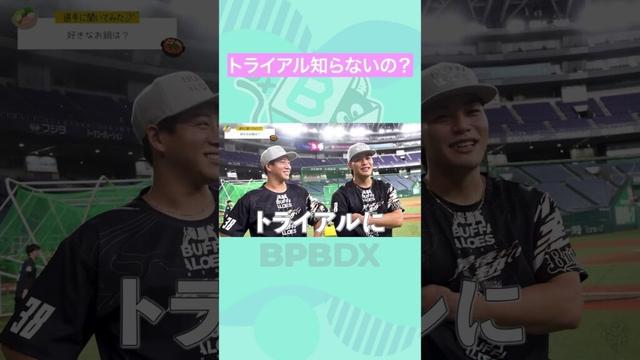【選手に聞いてみた！】好きなお鍋 #麦谷祐介 #来田涼斗 #トライアル #オリックス #shorts #BPBDX