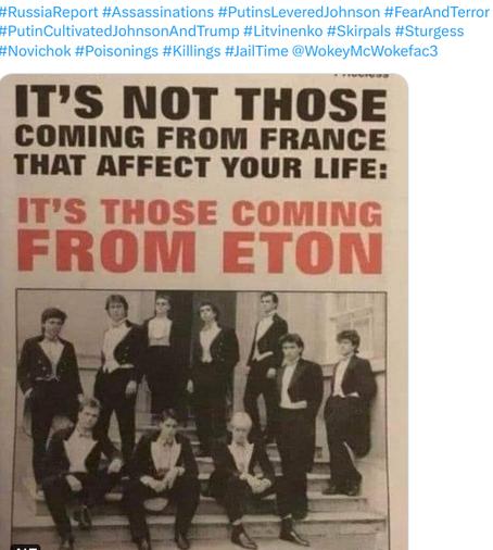 It's not those coming from France that affect your life. It's those coming from Eaton. #DavidCameron top 2nd from left #BorisJohnson bottom 3rd from left