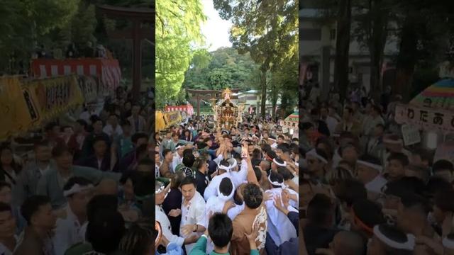 【鬼道會】神奈川県の山北町の神輿愛好団体による渡御 #祭り