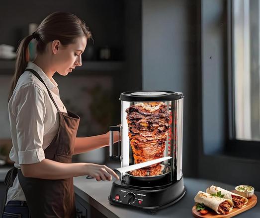 NutriChef Vertical Rotisserie Rotating Oven that brings restaurant-style flavor to your kitchen.