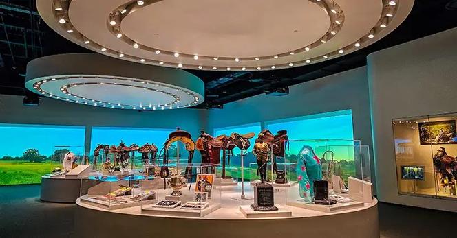 Second floor of the National Cowgirl Museum and Hall of Fame dedicated to trailblazing women of the west.