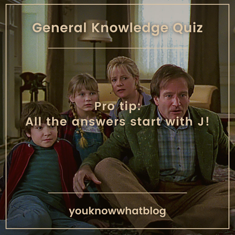 General Knowledge Quiz in J // You Know What