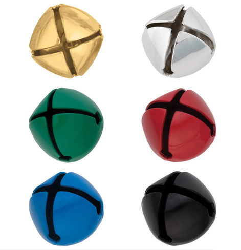 The bell color options- gold, silver, green, red, blue, and black