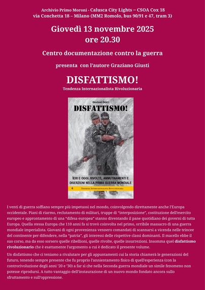Disfattismo!