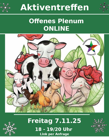 süße gemalte Tiere die WErbung fürs Plenum machen