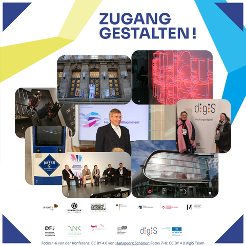 KI-generiert, menschlich überarbeitet: Ein Bild, das aus neun Bildern zusammengesetzt ist, die in einem Raster angeordnet sind.
Oben rechts befindet sich ein Bild von einer Kunstinstallation. Links daneben ist die Außenansicht der DNB. Im unteren linken Quadranten sind Xenia Kitaeva und Roxanne Vierhaus, die vor einem Rollup posieren, auf dem der Text „digiS“ steht. Unten rechts befindet sich ein Bild von einer Außenaufnahme des DNB-Anbaus.
In der Mitte befindet sich ein Bild einer Person, die an einem Podium steht, Paul Klimpel. In der oberen rechten Ecke befindet sich ein Bild einer Gruppe von Menschen, die vor einer Außenwand posieren. Das Logo „digiS“ befindet sich in der oberen rechten Ecke. In der unteren Mitte befindet sich ein Bild eines Gebäudes mit einer großen gläsernen Fassade.
Oben steht in großen Buchstaben „ZUGANG GESTALTEN!“ Am unteren Rand befinden sich Logos und Texte von verschiedenen Organisationen. Darunter steht „Fotos 1-6 von der Konferenz: CC BY 4.0 von Hansgeorg Schöner; Fotos 7-8: CC BY 4.0 digis Team.“
Bereitgestellt von @altbot, privat und lokal generiert mit Gemma3:27b
🌱 Energieverbrauch: 0.174 Wh