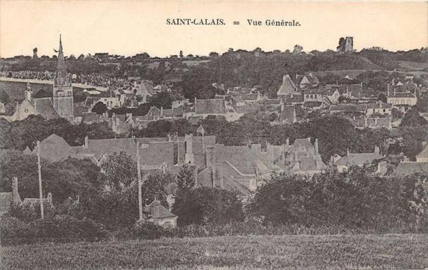 Saint Calais Vue Generale à #SaintCalais (#Sarthe)  #CartePostaleAncienne 👉 https://cartorum.fr/carte-postale/73016/saint-calais-saint-calais-vue-generale