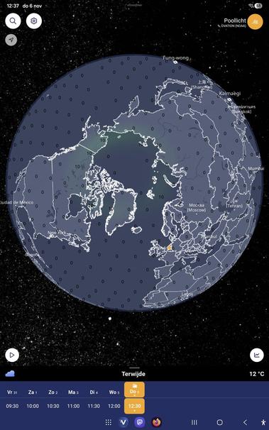 Screenprint van de ventusky spp.