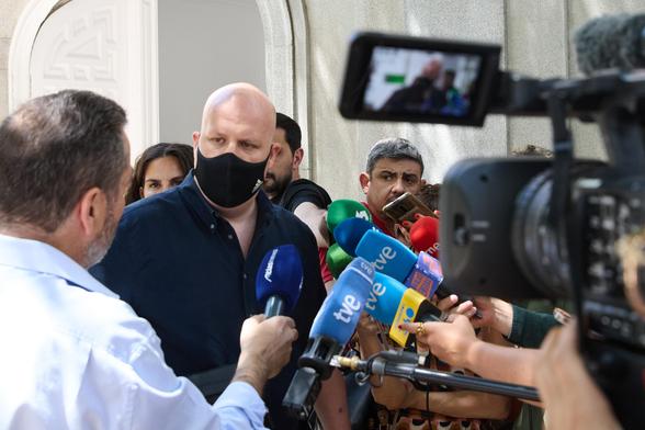 El empresario Álvaro Romillo, al salir de declarar en el Tribunal Supremo, a 11 de julio de 2025, en Madrid.