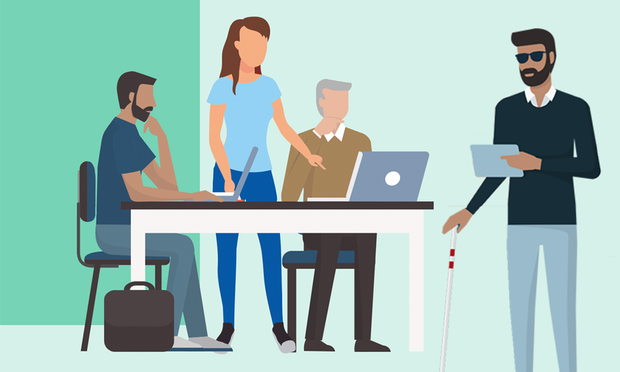 Illustratie van verschillende personen die verschillende devices gebruiken.