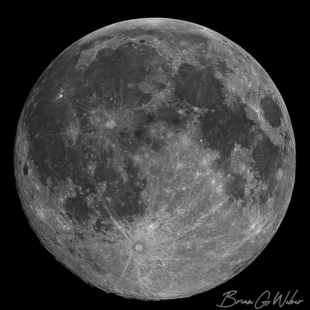 A full, supermoon captured with a monochrome camera just after midnight on November 5th.