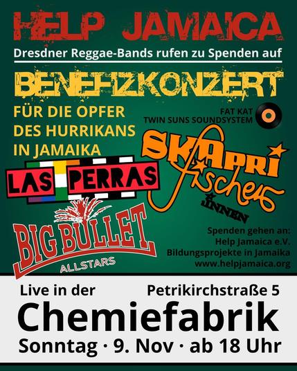 Flyer mit den Infos zum Benefizkonzert