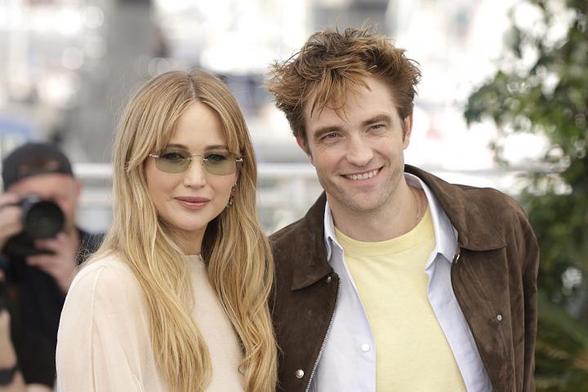 Jennifer Lawrence y Robert Pattinson, en mayo en el Festival de Cannes (Getty Images)