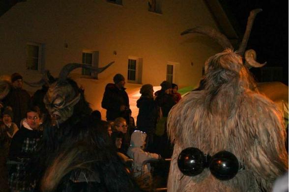 Beim Krampuslauf in Salzburg-Gnigl
