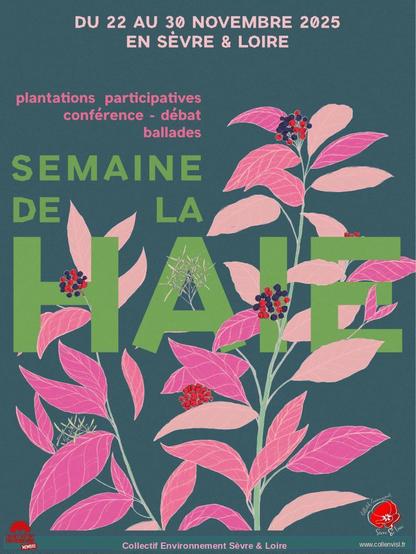 Affiche de la semaine de la haie du 22 au 30 novembre dans le vignoble nantais