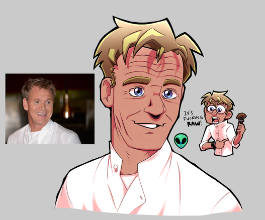 Portrait of Gordon Ramsay.