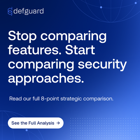 Stop comparing features. Start comparing security approaches. Read our full 8-point strategic comparison: defguard vs. Fortinet.