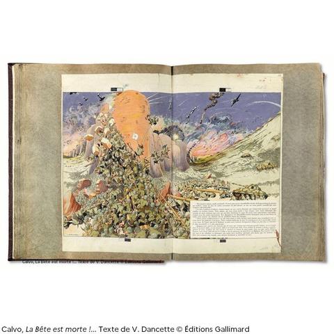Calvo, La Bête est morte !... Texte de V. Dancette © Éditions Gallimard
Planche