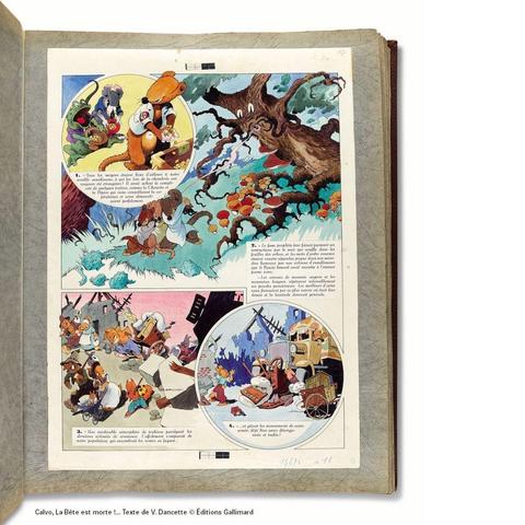 Calvo, La Bête est morte !... Texte de V. Dancette © Éditions Gallimard
Planche