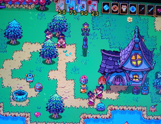 Escenario en zona verde con una mansión, árboles y 4 sucios millonarios acaparando riquezas a costa de la clase trabajadora.