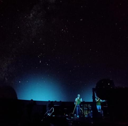 Under the dome stars.